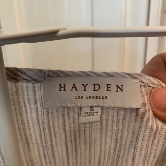 Hayden Los Angeles tie from balloon sleeve boho top. Worn once. Retail 100‎ - Picture 2 of 4